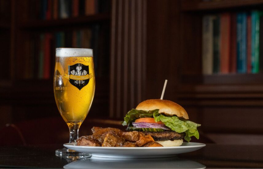 Gourmet Burger and Fries from Churchill Lounge at the Prince of Wales Hotel