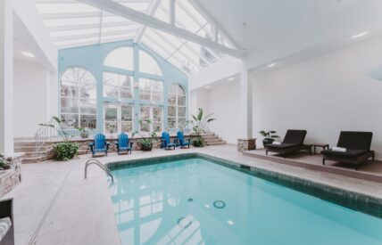 indoor pool at queen's landing hotel in Niagara-on-the-Lake