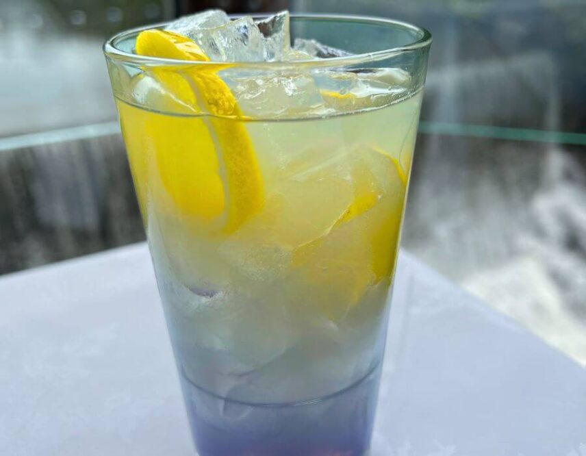 Lemon based summer cocktail at Millcroft Inn & Spa.