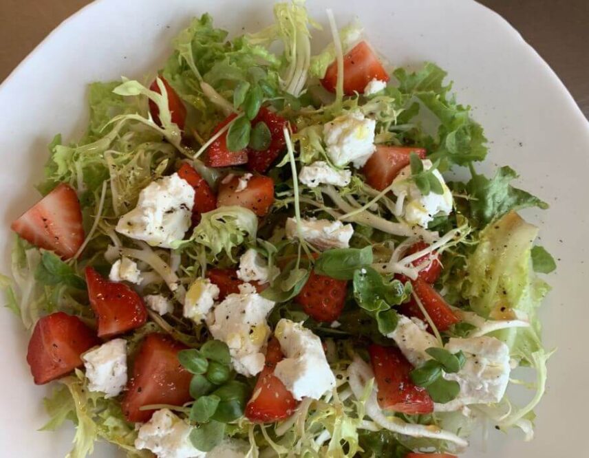 Escarole & Strawberry Salad - Millcroft Inn & Spa