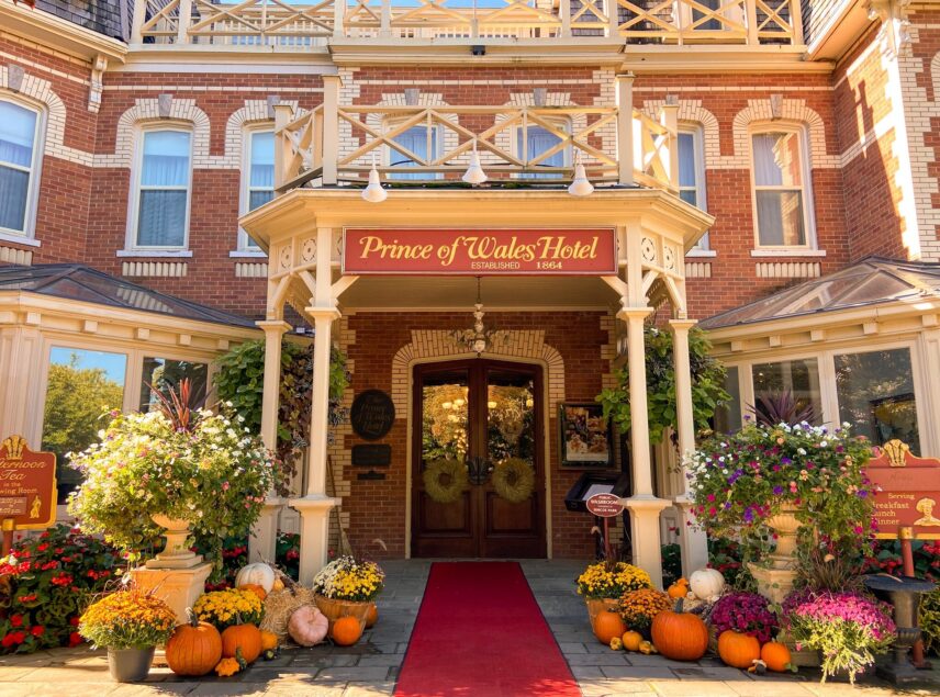 Fall harvest floral decorations at Prince of Wales Hotel, Niagara-on-the-Lake