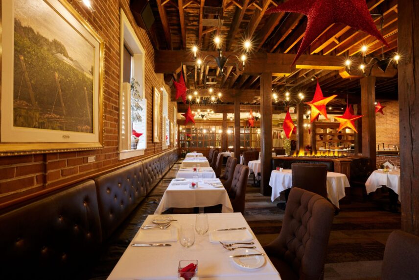 Christmas dining at the Cannery Restaurant in Niagara-on-the-Lake