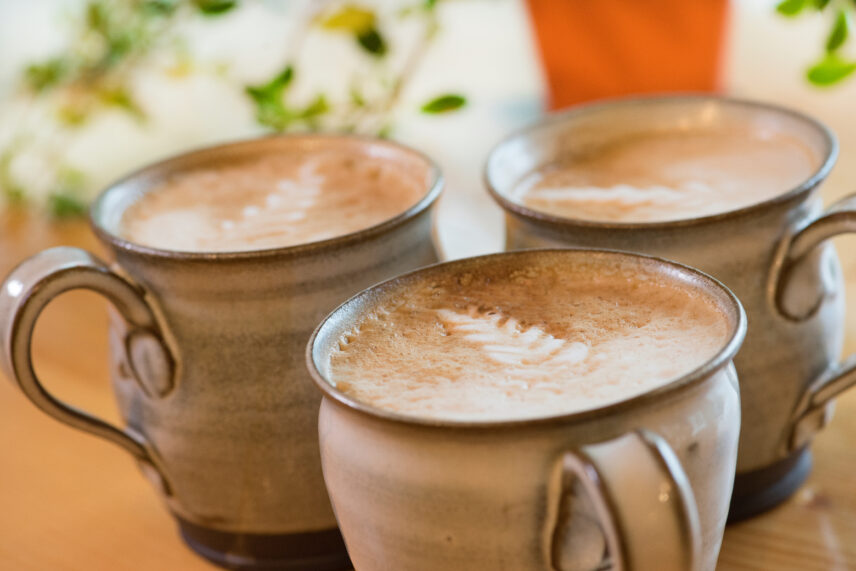 Coffee served at RPM Bakehouse in Jordan Village, Ontario.