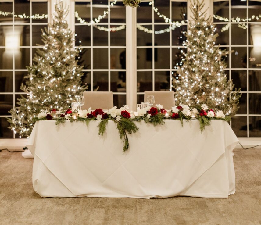 Christmas wedding at Windows On The Twenty in Jordan Village