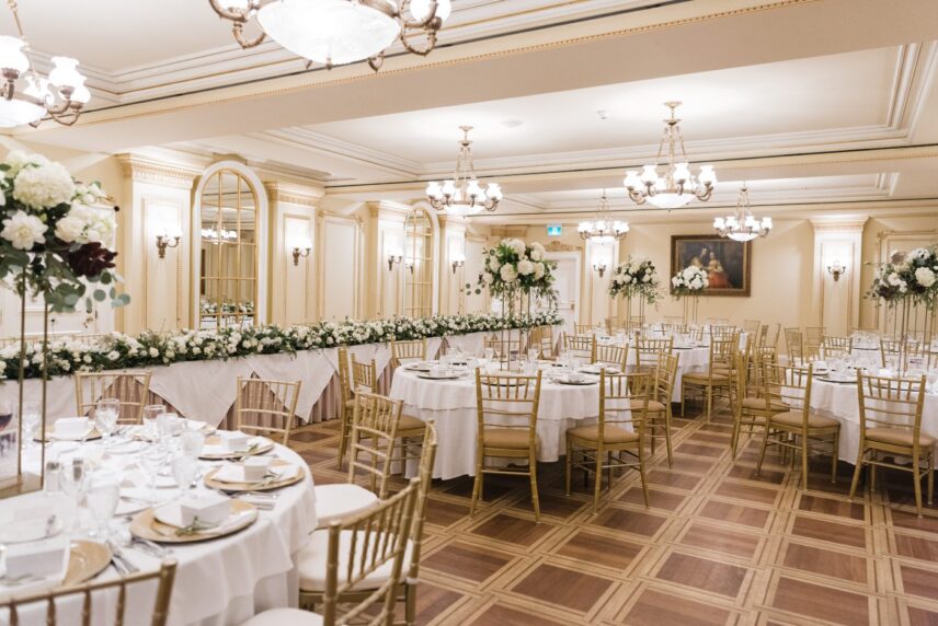 Spacious design at Victoria & Albert Ballroom wedding venue at the Prince of Wales Hotel in Niagara-on-the-Lake