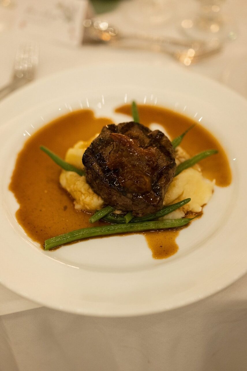 Customized wedding catering at Pillar and Post featuring plated dinners, reception stations, and seasonal Niagara ingredients and wines