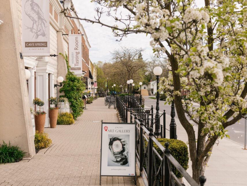 Historic streetscape in Jordan Village Niagara Benchlands