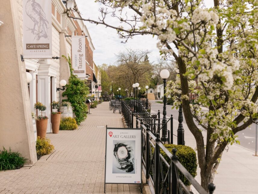 Historic streetscape in Jordan Village Niagara Benchlands