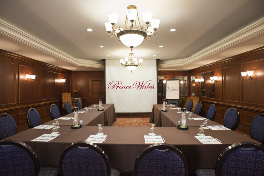 Corporate retreat setup at Prince of Wales Mayfair Room, Niagara-on-the-Lake