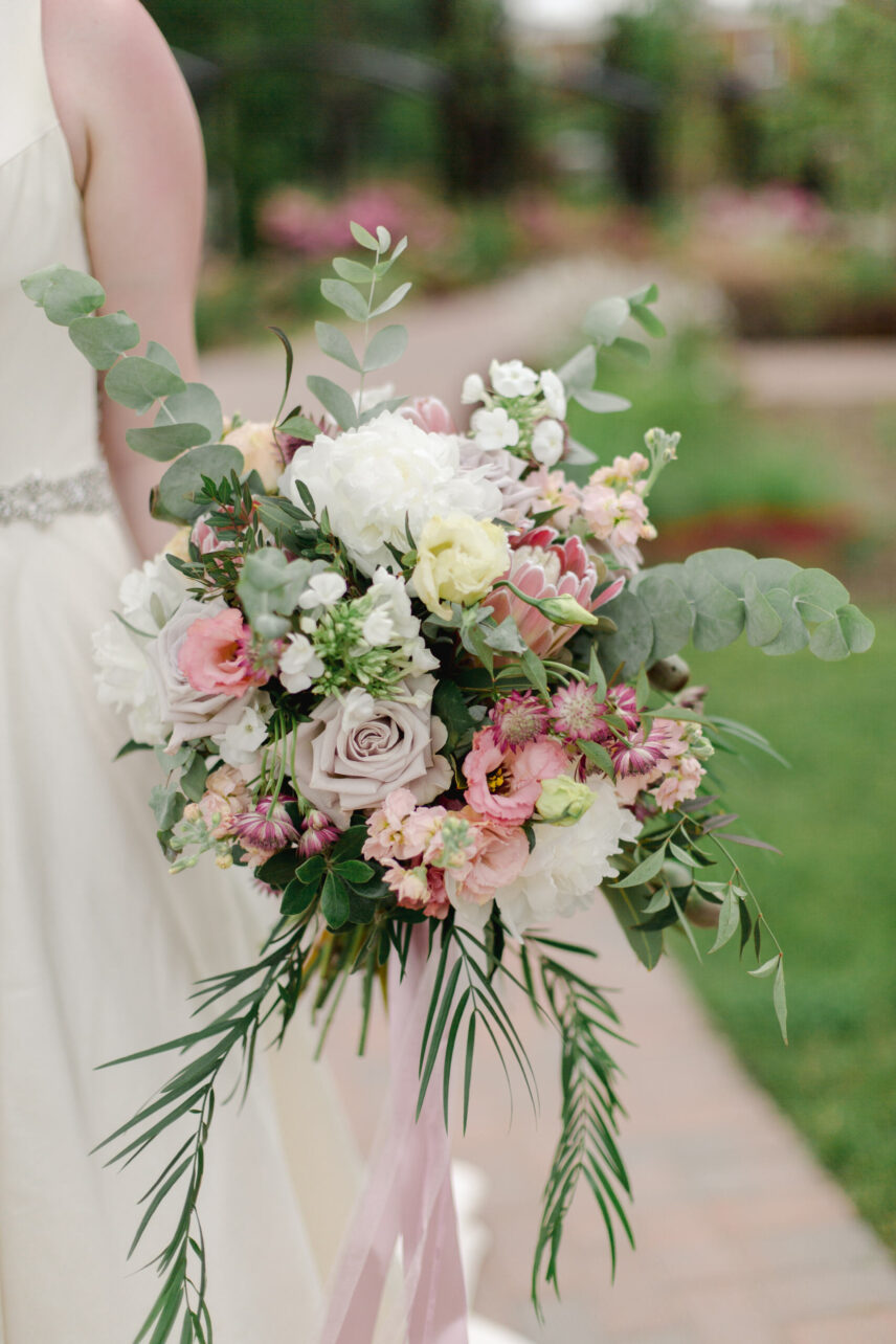 Garden wedding floral arrangements by Clippings Floral Design in Niagara-on-the-Lake