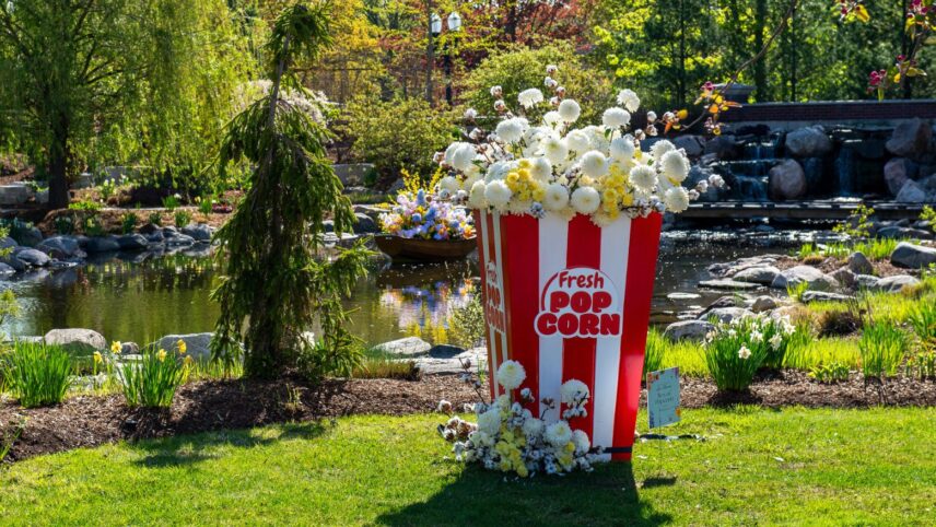 A floral installation at Niagara on the Lake in Bloom Festival