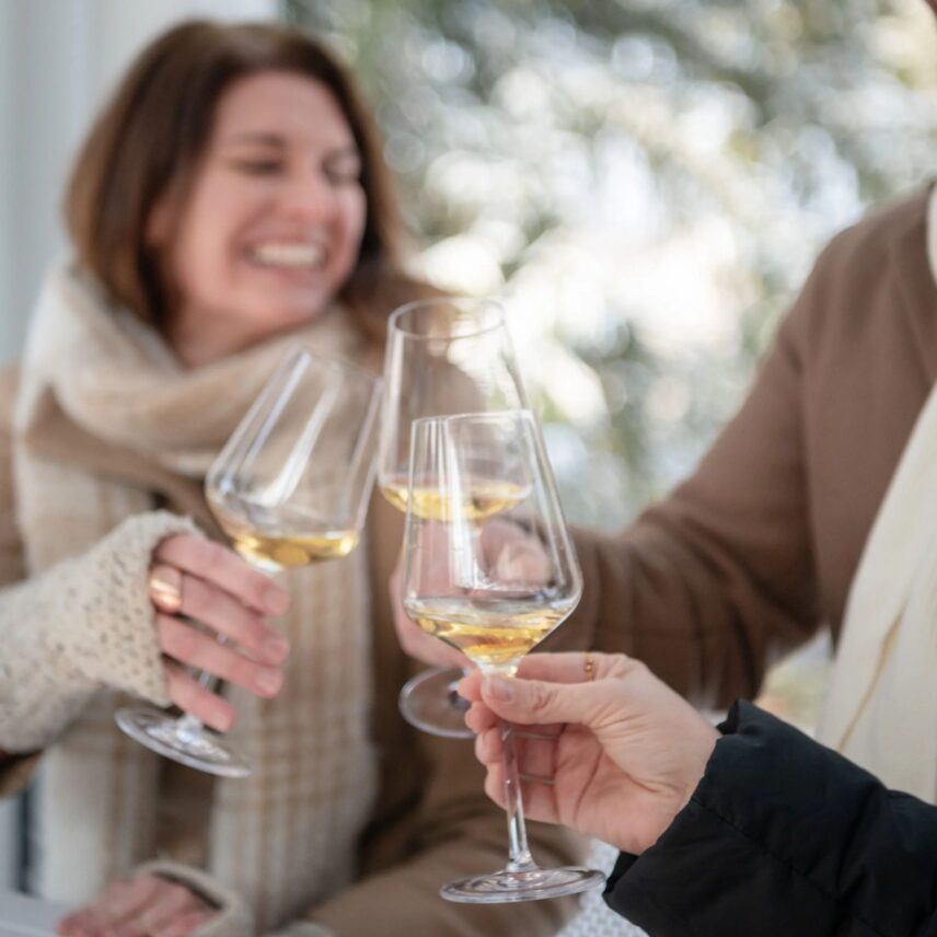 Icewine served at the Icewine Festival in the Niagara Benchlands.