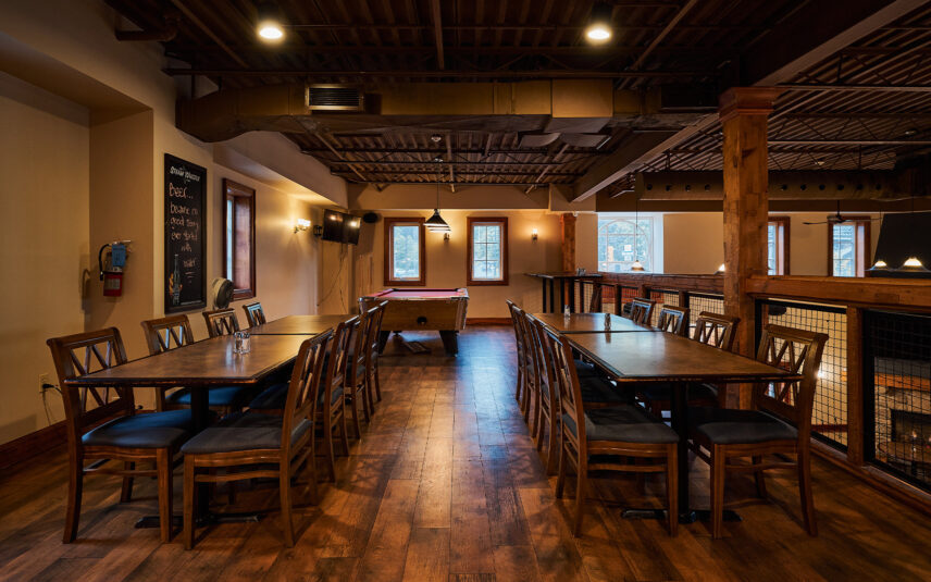 The Upper Mezzaine at Jordan House Tavern in Jordan Village, Ontario