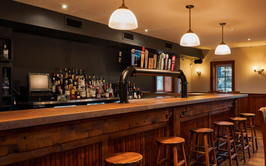 The Bar at Jordan House Tavern in Jordan Village, Ontario