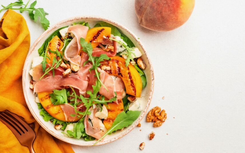 Millcroft Inn & Spa's Grilled Peach & Prosciutto Salad Recipe
