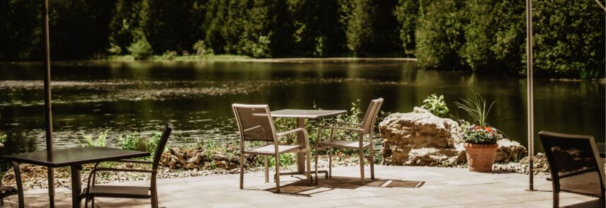 Taco Tuesdays on the waterside patio at Headwaters Restaurant and Lounge