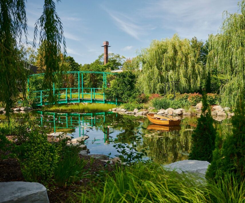 The Monet-inspired gardens at Pillar and Post in Niagara-on-the-Lake.