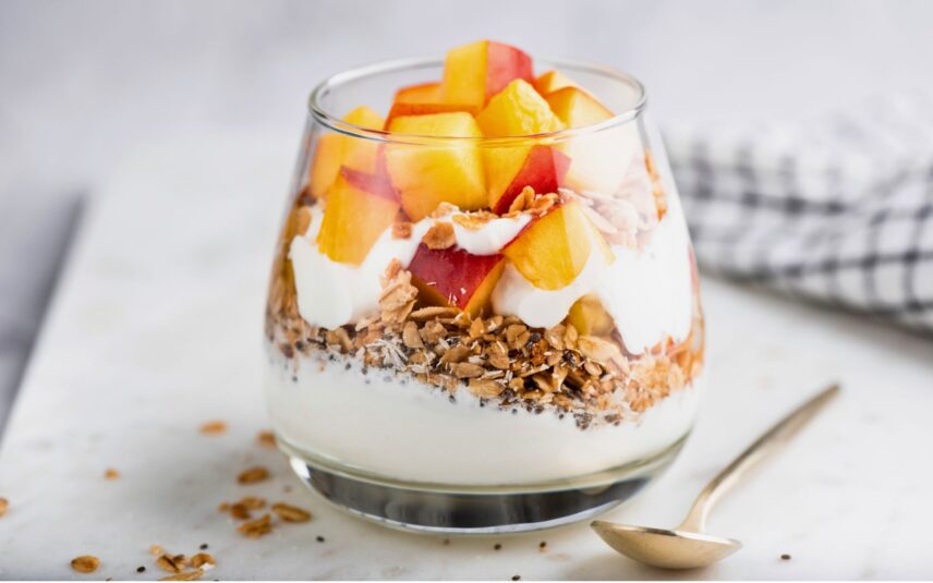 Frozen Peach Parfait: This recipe combines ripe peaches with a rich, airy cream for a beautifully balanced treat.