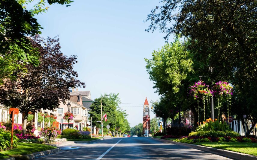 Niagara-on-the-Lake on a sunny, summer morning
