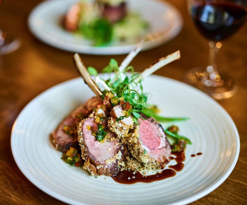 Lamb from the Cannery Restaurant in Pillar and Post, located in Niagara-on-the-Lake.