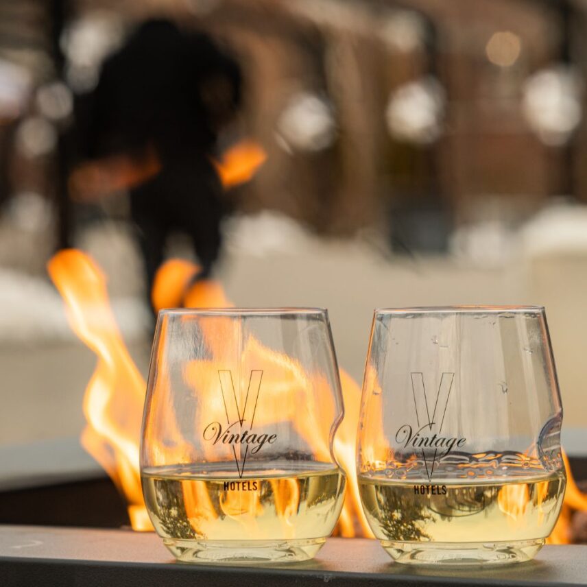 Sip and Savour local wine and bites in the Gardens at Pillar and Post in Niagara-on-the-Lake.