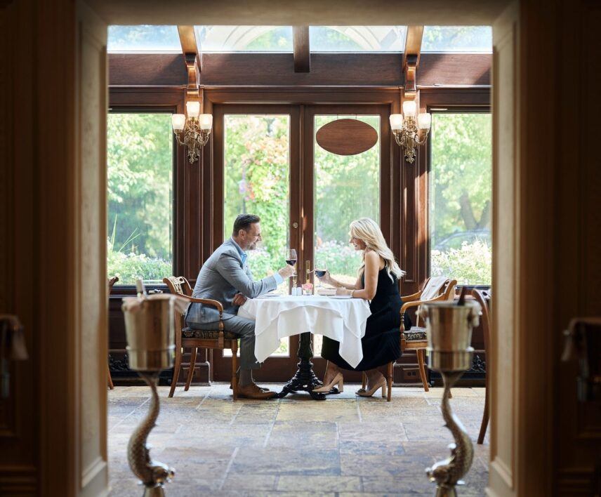 Dining in Nobel with views of Niagara-on-the-Lake's prettiest corner.
