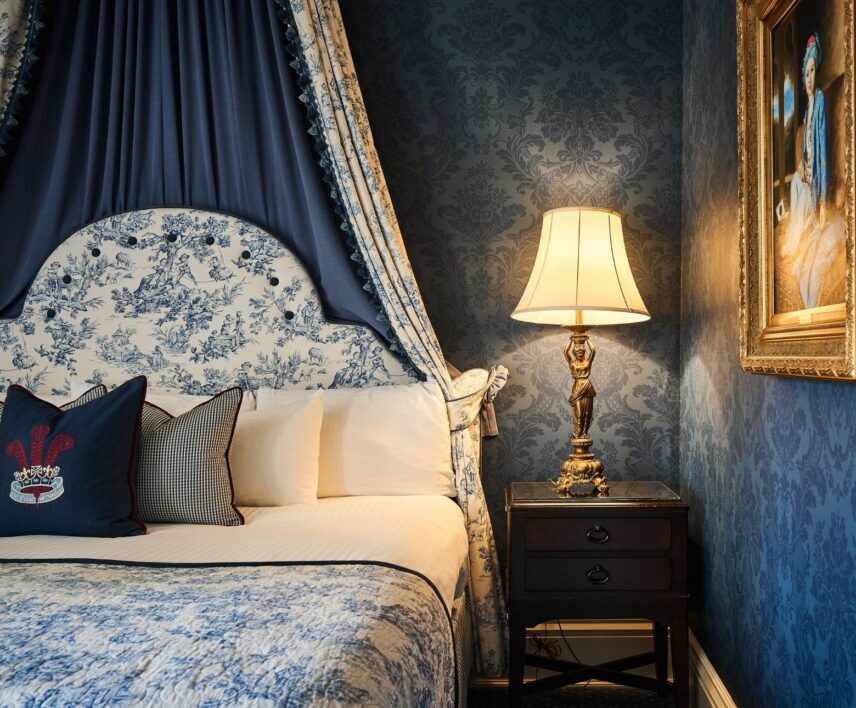 Blue room suite at the Prince of Wales Hotel