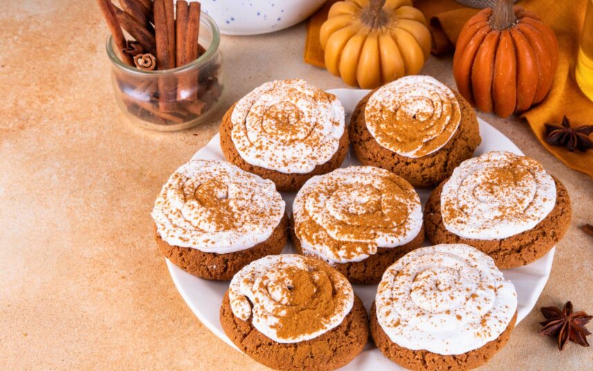 Pumpkin Cookies with Cream Cheese Frosting Recipe. The perfect balance of pumpkin spice sweetness and autumn comfort.