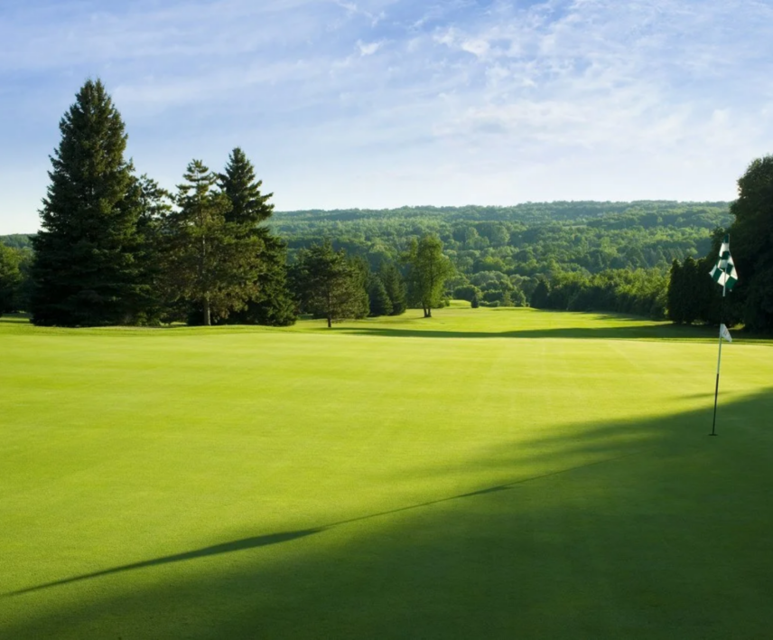Golf course hole at the Caledon Country Club in Caledon, Ontario