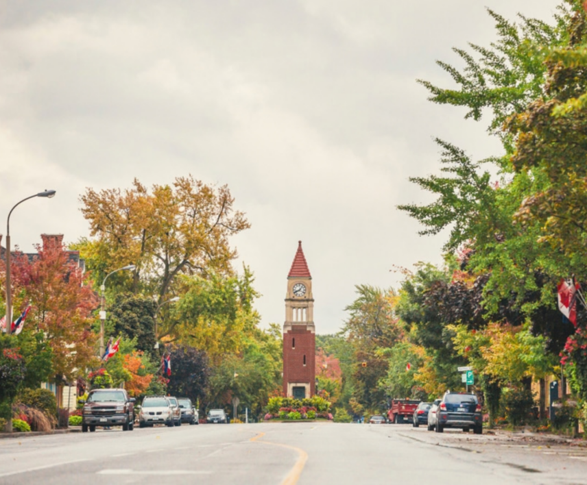 Fall colours in historic Old Town Niagara-on-the-Lake
