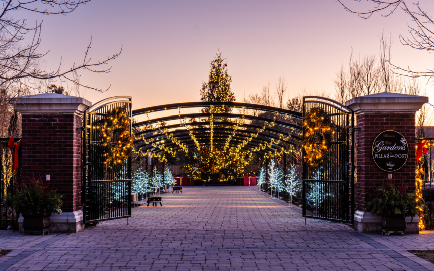 Vintage Hotels Christmas Market in The Gardens at Pillar and Post in Niagara-on-the-Lake
